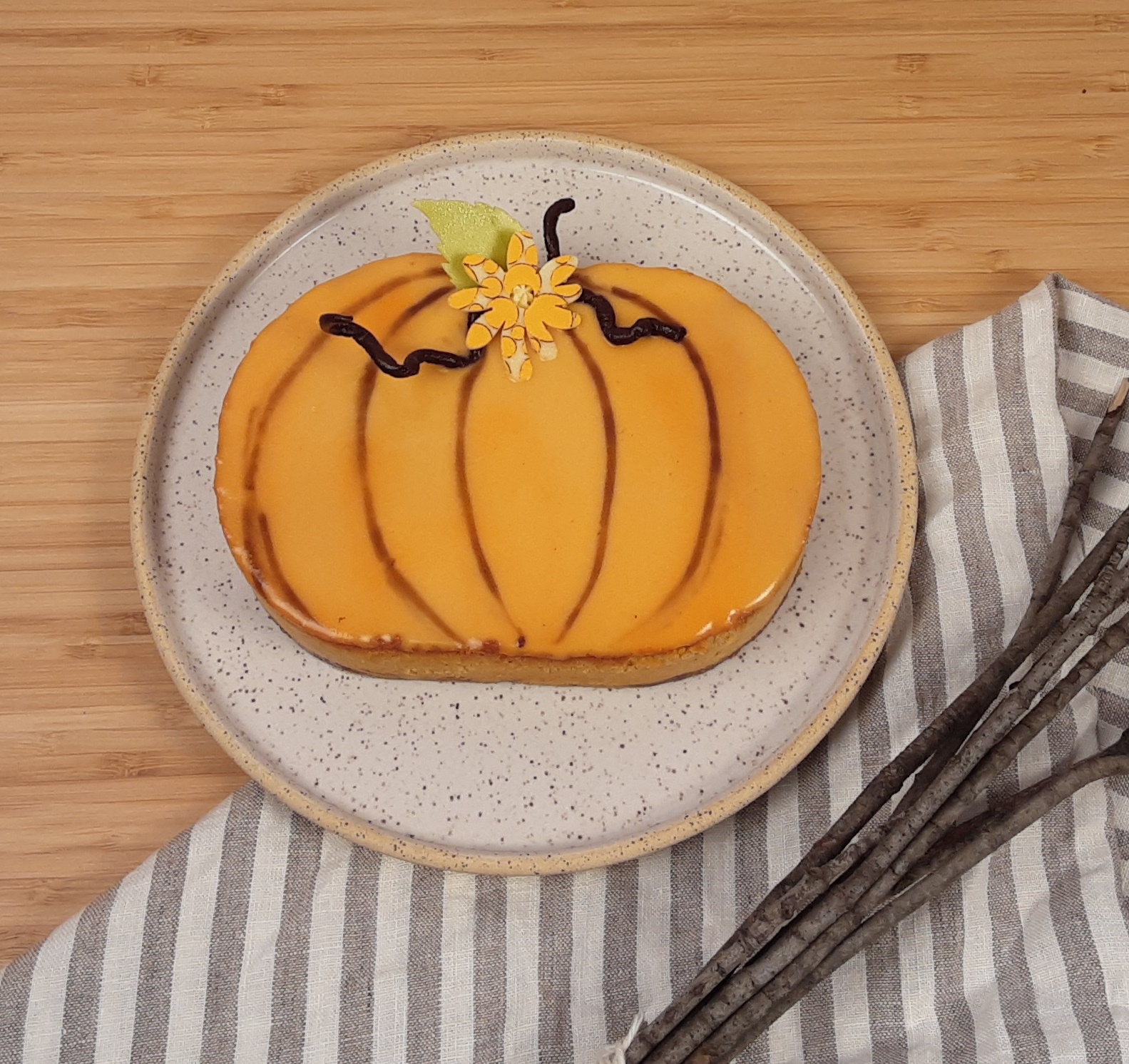 Gâteau fromage et à la citrouille