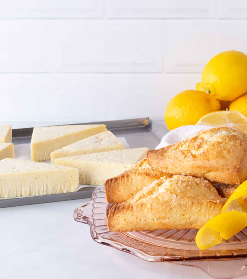 Scones au citron crus et congelés