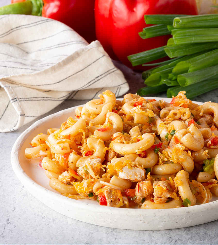 Salade de macaroni à l’asiatique