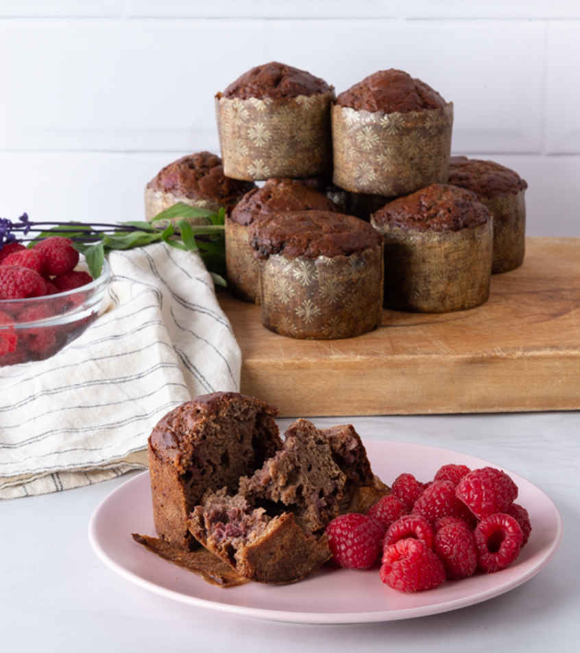 Muffin aux framboises