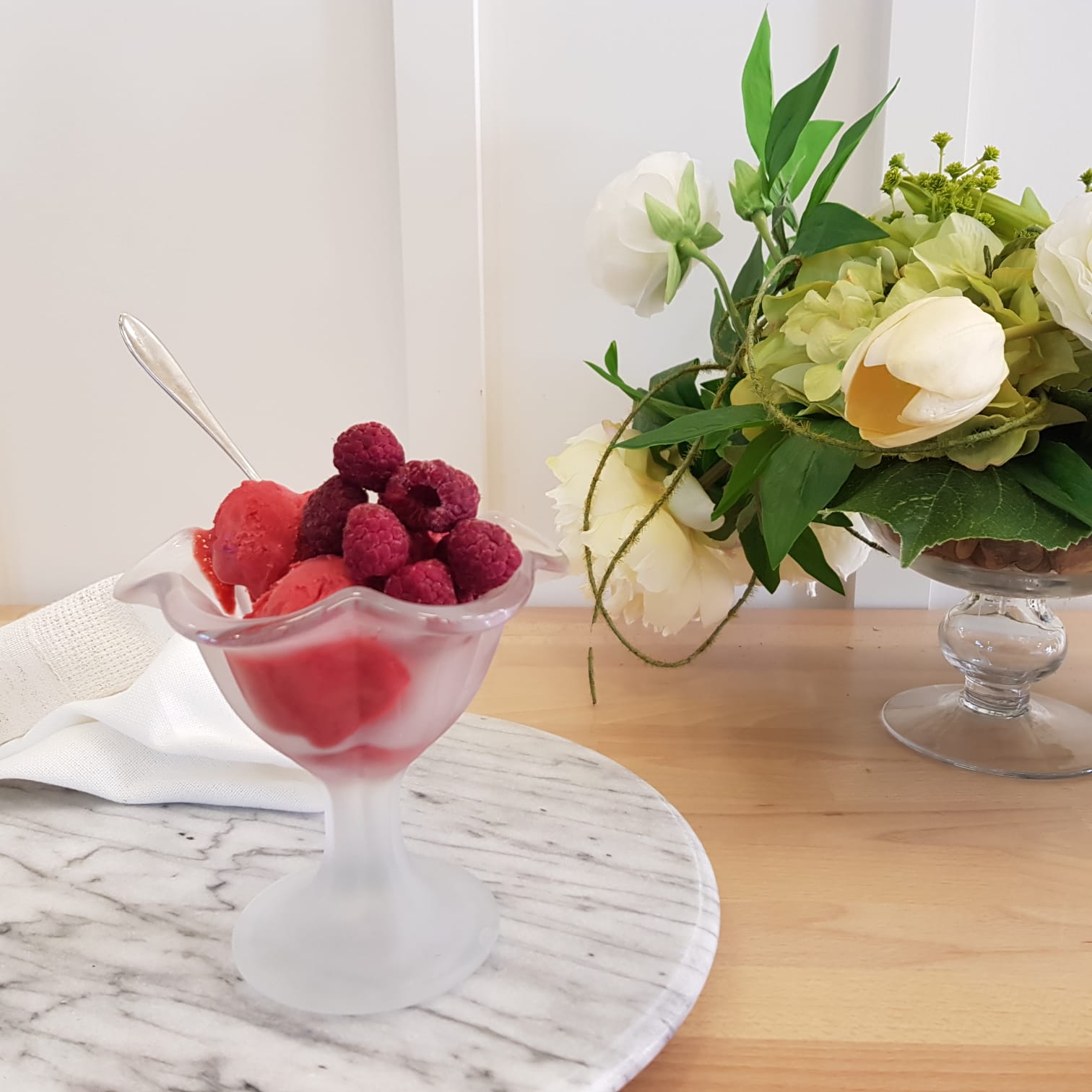 sorbet à la framboise