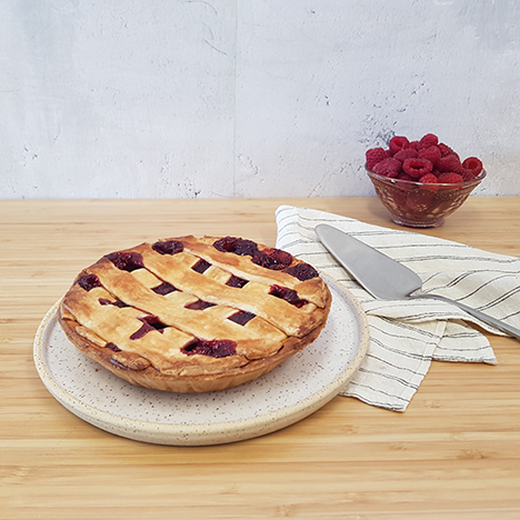 Tarte à la framboise cuite