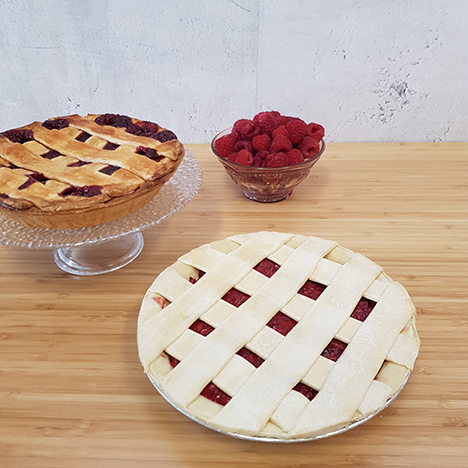 Tarte à la framboise à cuire