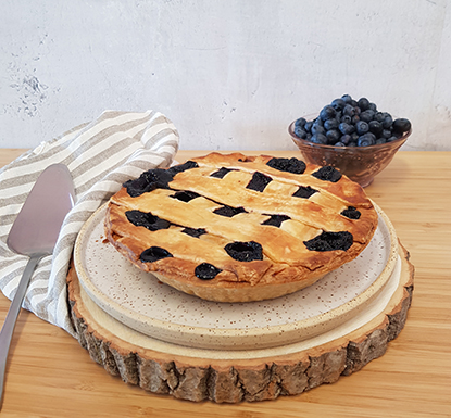Tarte aux bleuets cuite