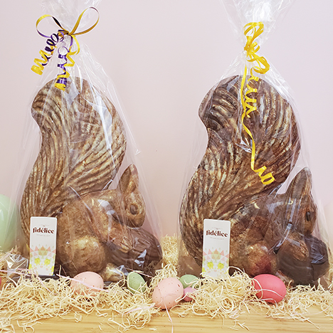 Ecureuil en chocolat