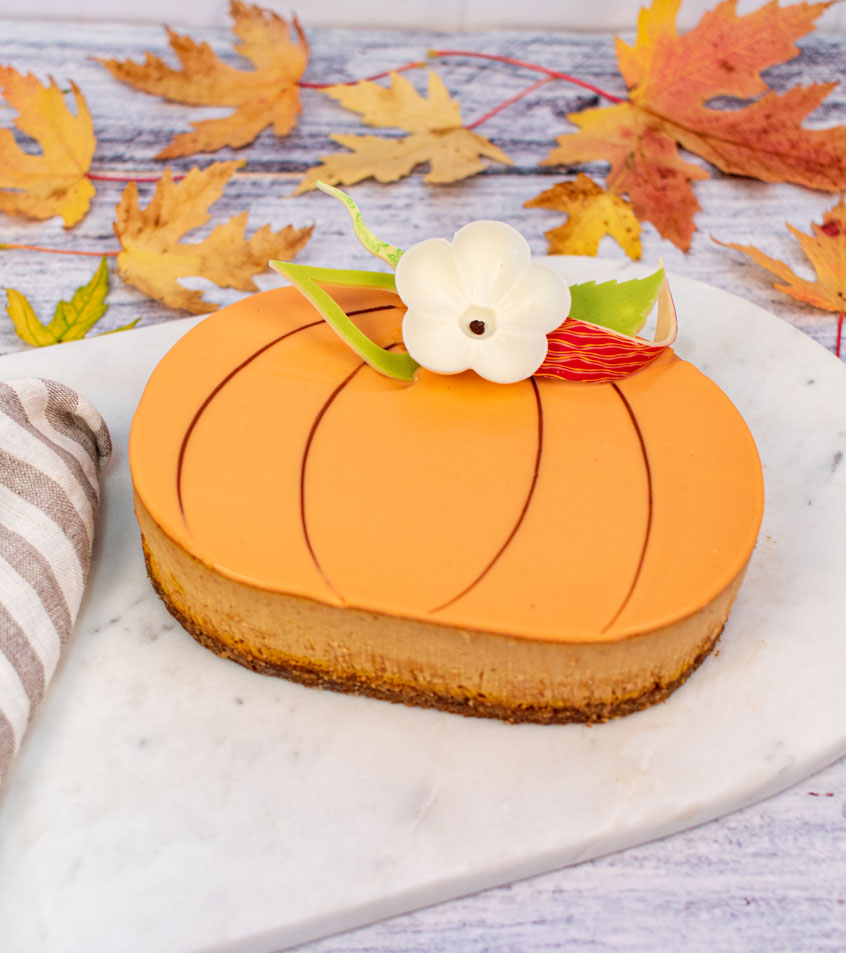Gâteau au fromage et à la citrouille