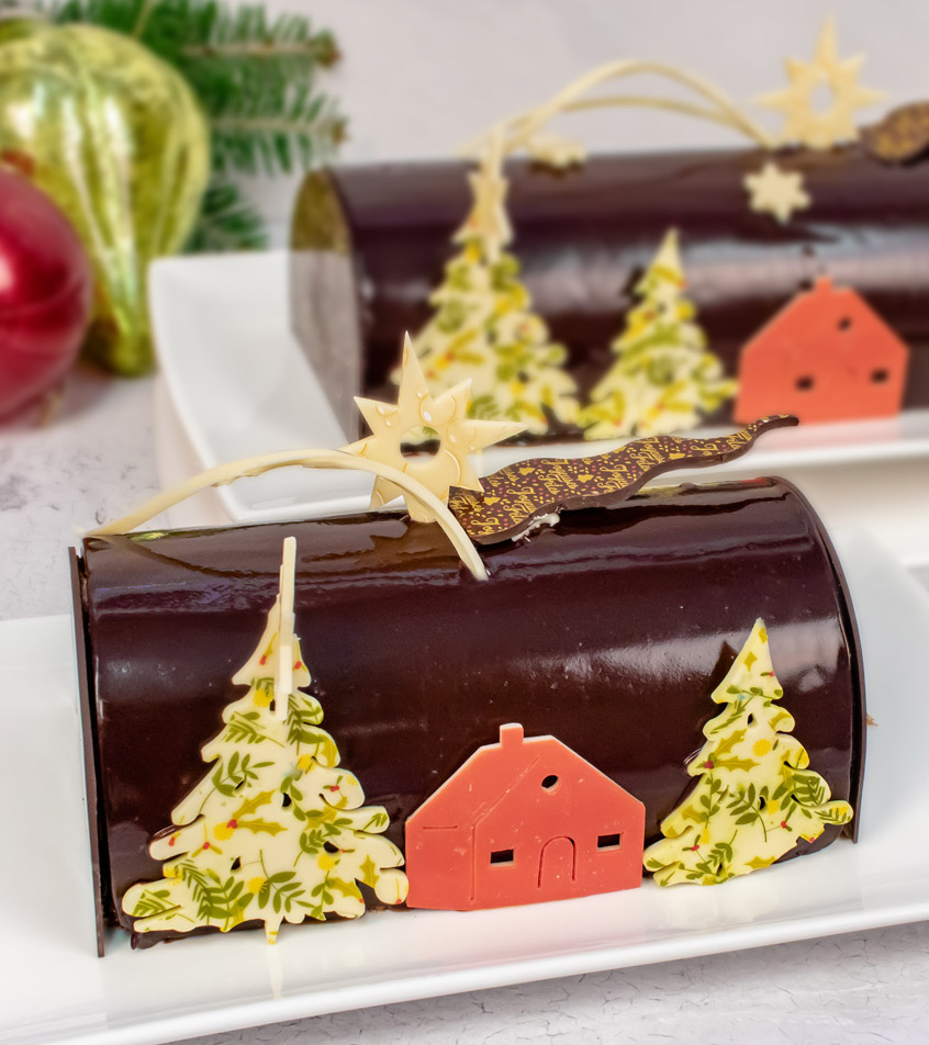 Bûche chocolat et mélilot